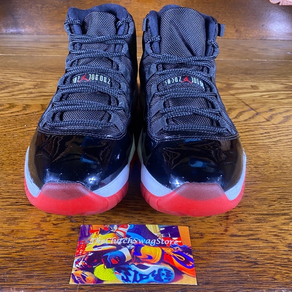 🔥💯Nike Air Jordan 11 Retro Bred Mens Size 7.5 - Picture 3 of 9